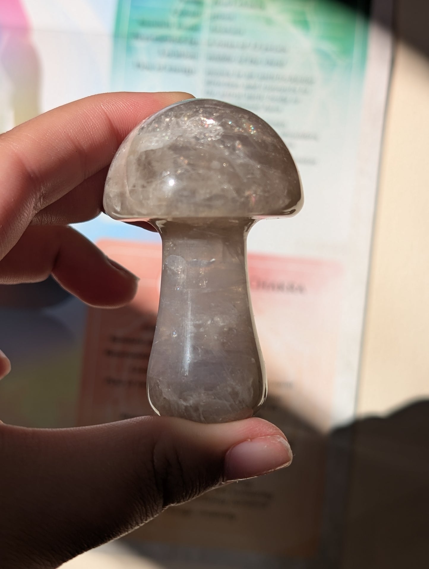 Blue Rose Quartz Large Mushroom