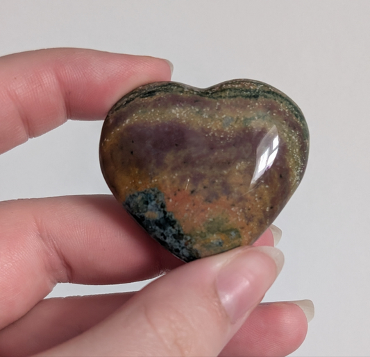 Ocean Jasper Heart