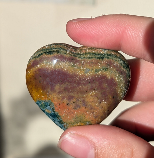 Ocean Jasper Heart