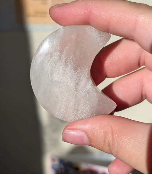 Peach Adventurine Moon