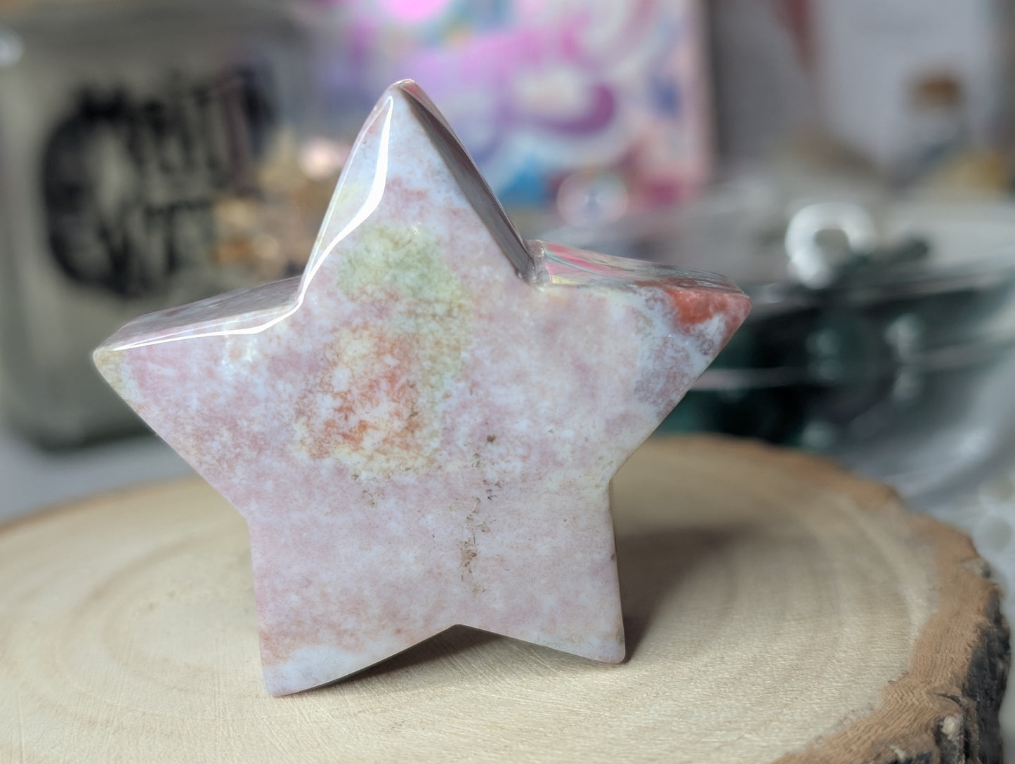 Pink Ocean Jasper Star