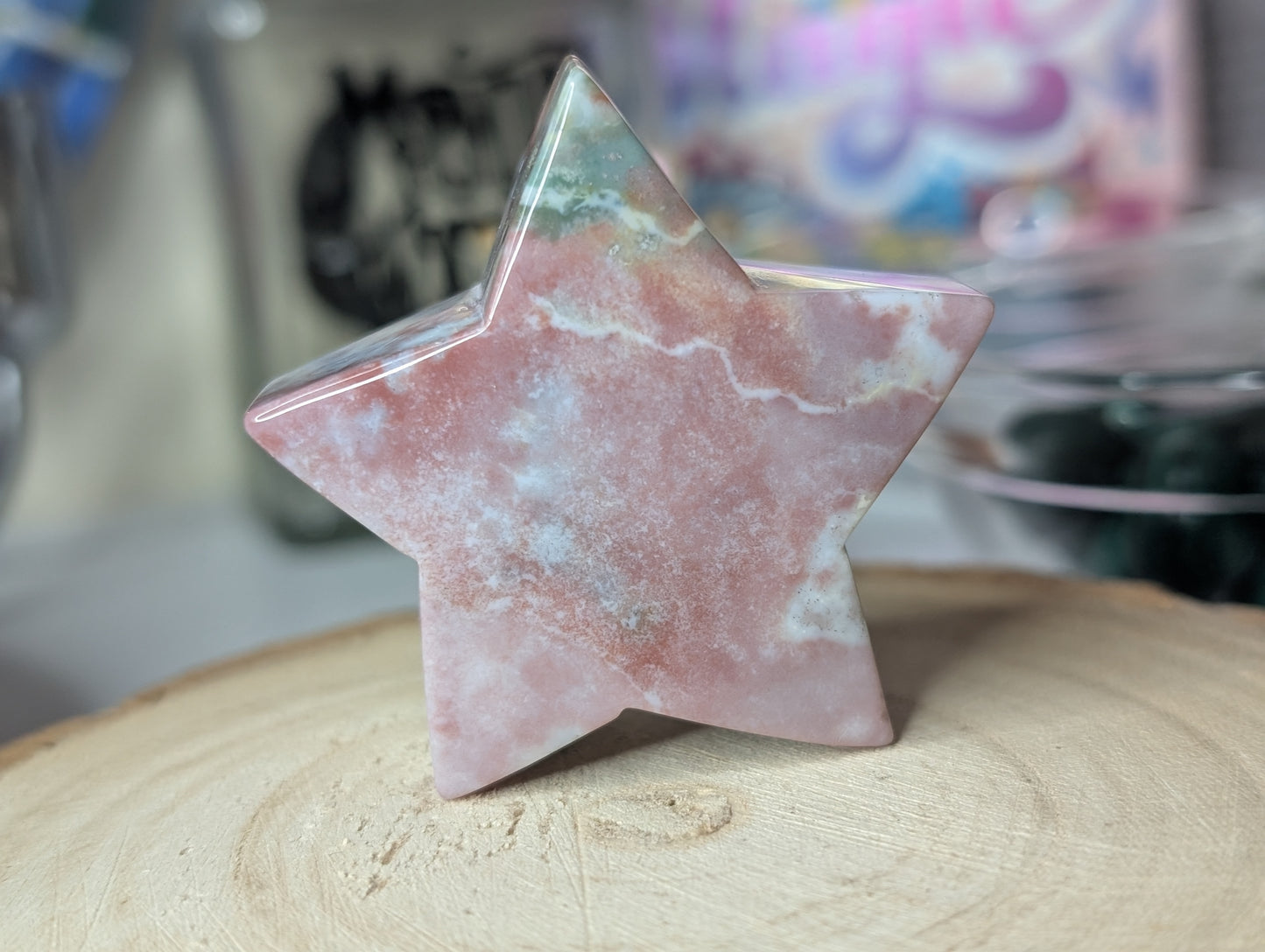 Pink Ocean Jasper Star