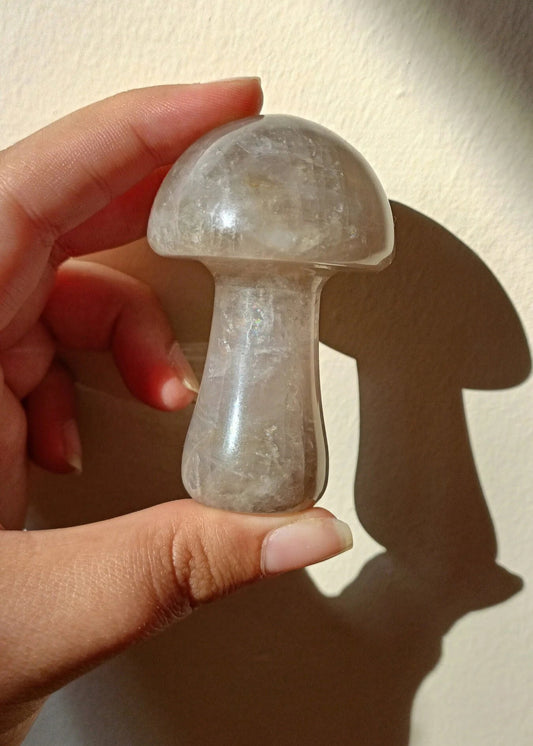 Blue Rose Quartz Large Mushroom