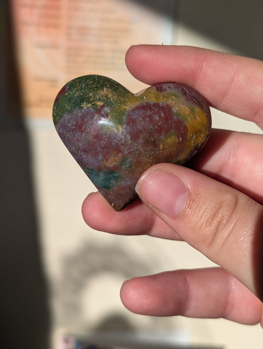 Ocean Jasper Heart