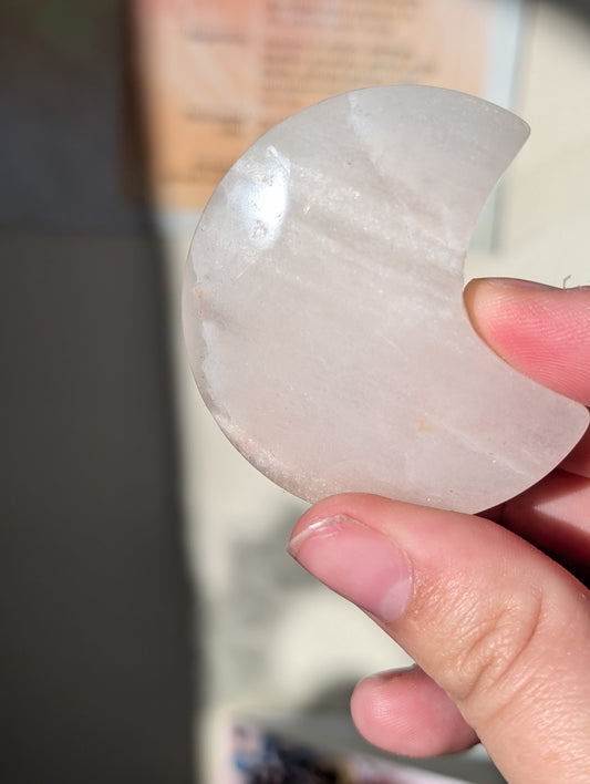Peach Adventurine Moon