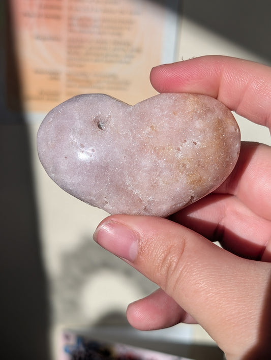 Pink Amethyst Heart