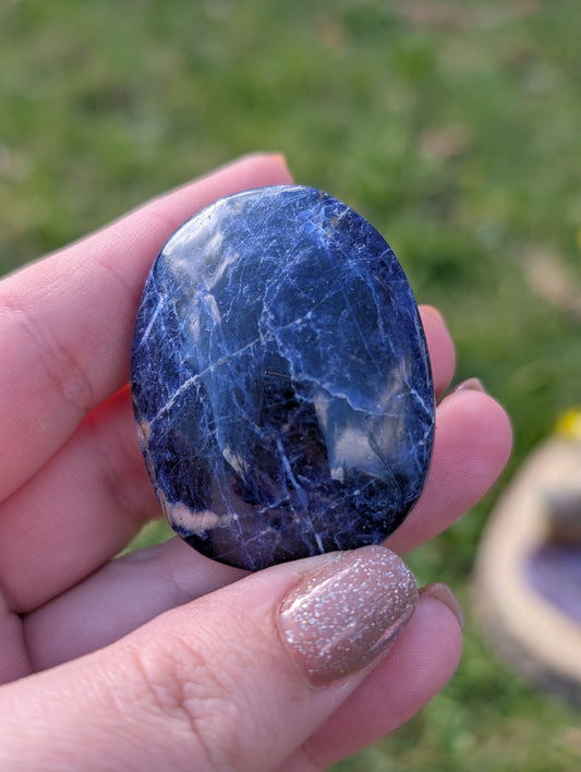 Sodalite Palm Stone
